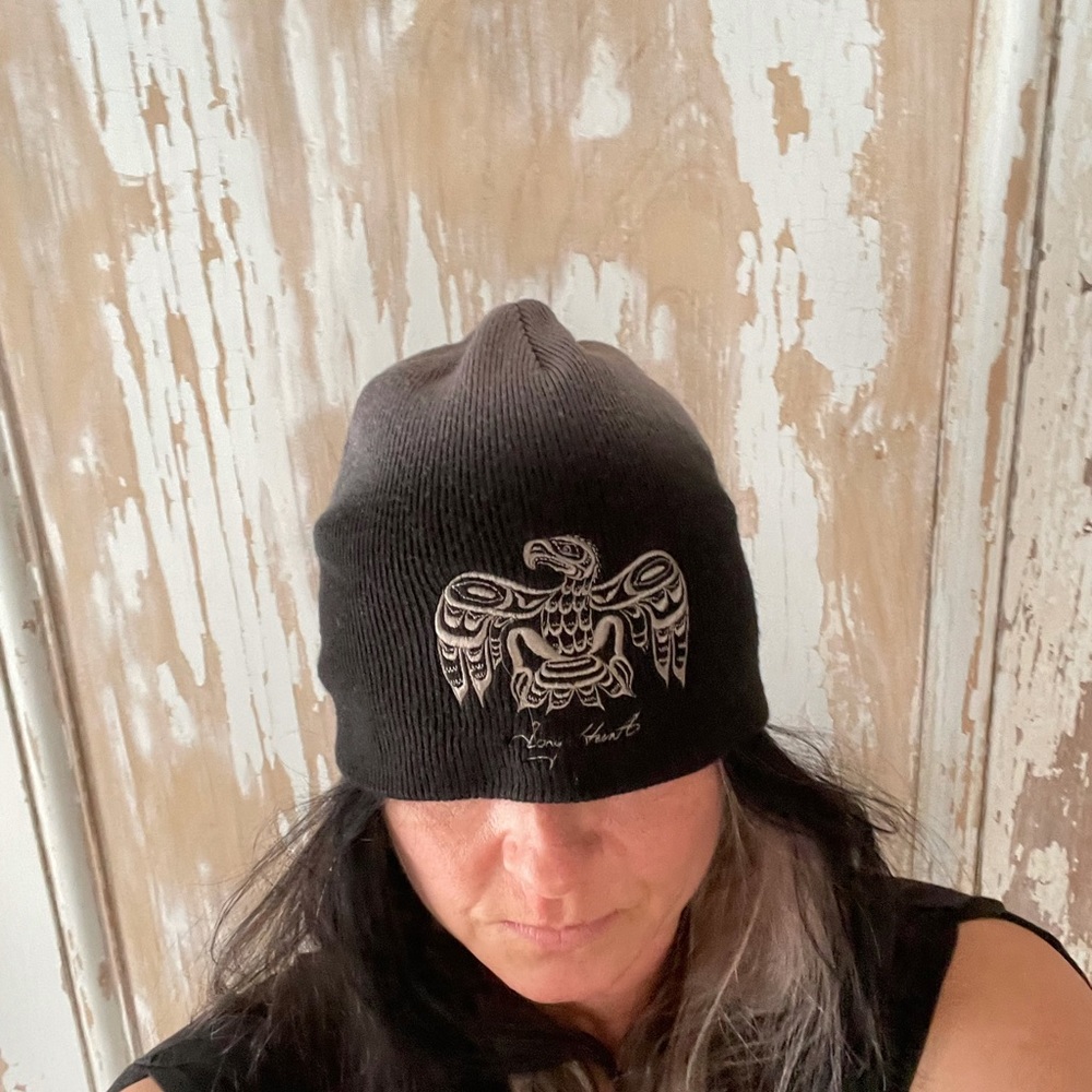 Black and Grey pre loved winter hat.